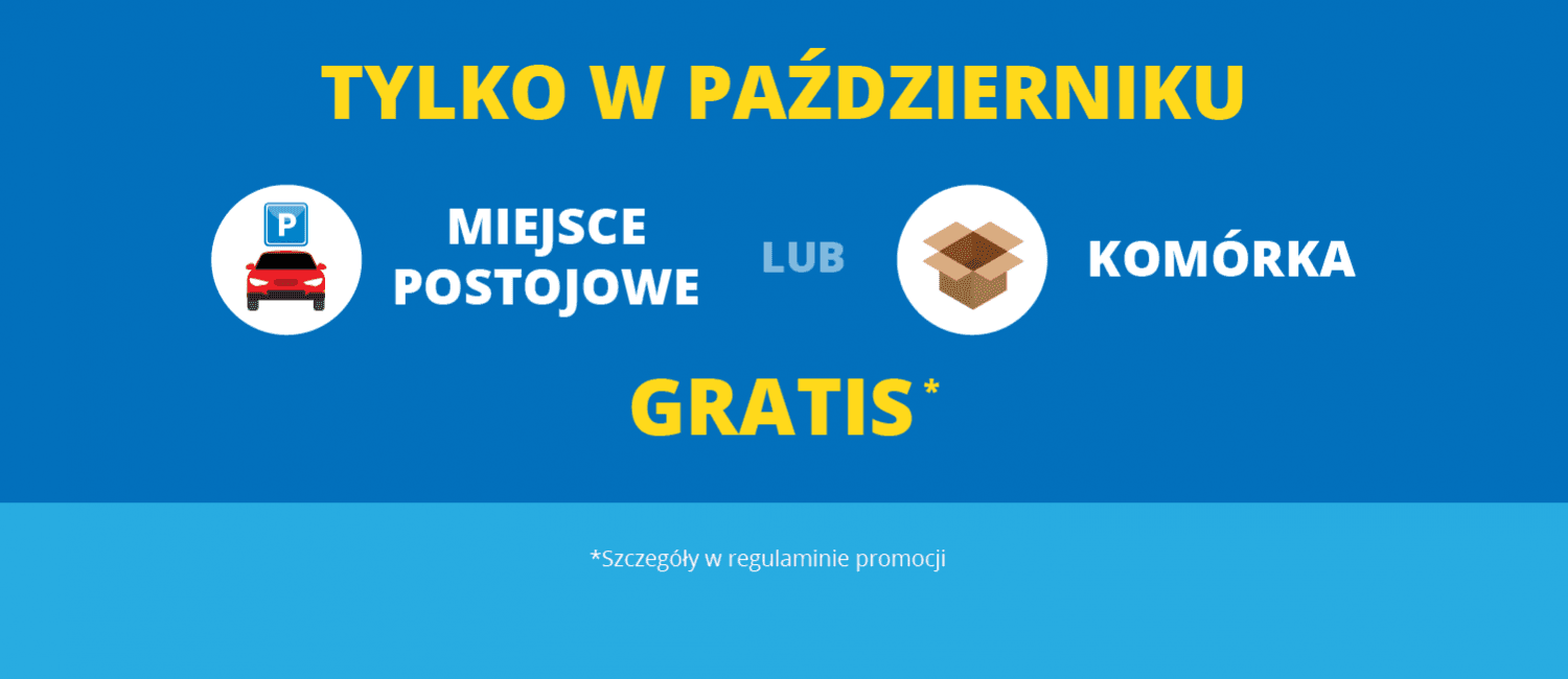 Promocja październikowa w ROBYG - komórka lub miejsce postojowe gratis