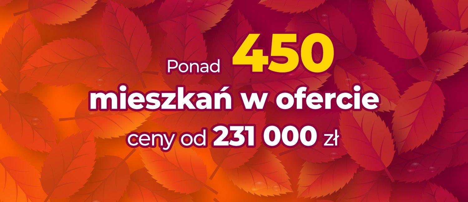 Ponad 450 mieszkań w ofercie - wybierz idealne dla siebie