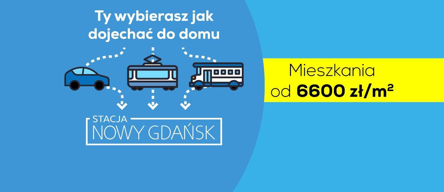 Stacja Nowy Gdańsk - osiedle dobrze skomunikowane