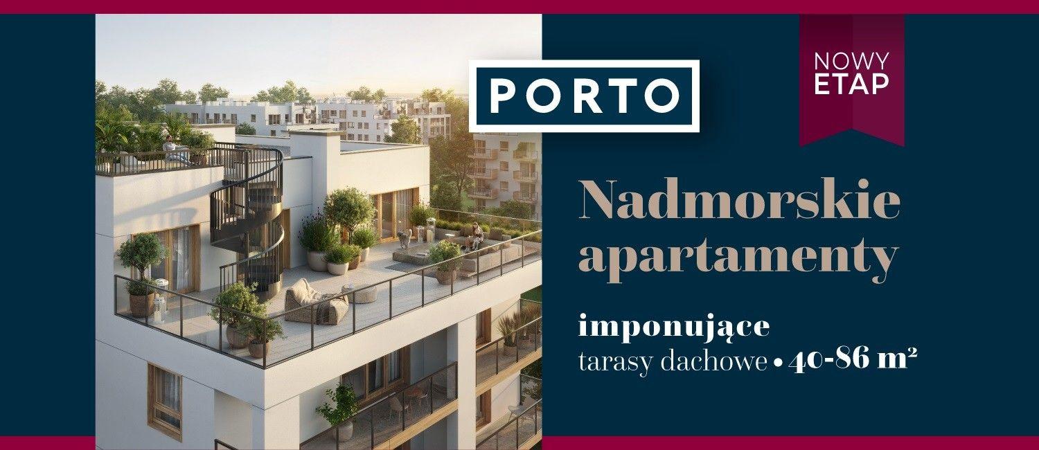 Nowy etap Porto - Nadmorskich apartamentów z okazałymi tarasami dachowymi